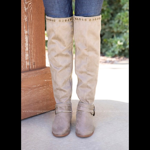 Not Rated-Belicia Over the Knee Boots-Studded upper-Sz 6-NWOB - Picture 10 of 12